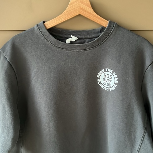 Original Favorites 100% Organic Cotton Save our Surf Swetshirt Short Sleeve Top - Picture 3 of 9